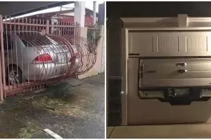 20 Potret lucu garasi kendaraan dengan desain nyeleneh, bikin nyengir