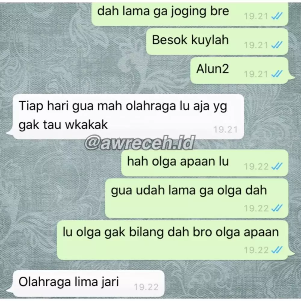 chat lucu salah duga © 2020 instagram.com