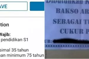 7 Potret lowongan kerja absurd ini bikin mikir dua kali