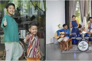 7 Momen 3 anak Widi Mulia main musik bareng sampai rilis single lagu