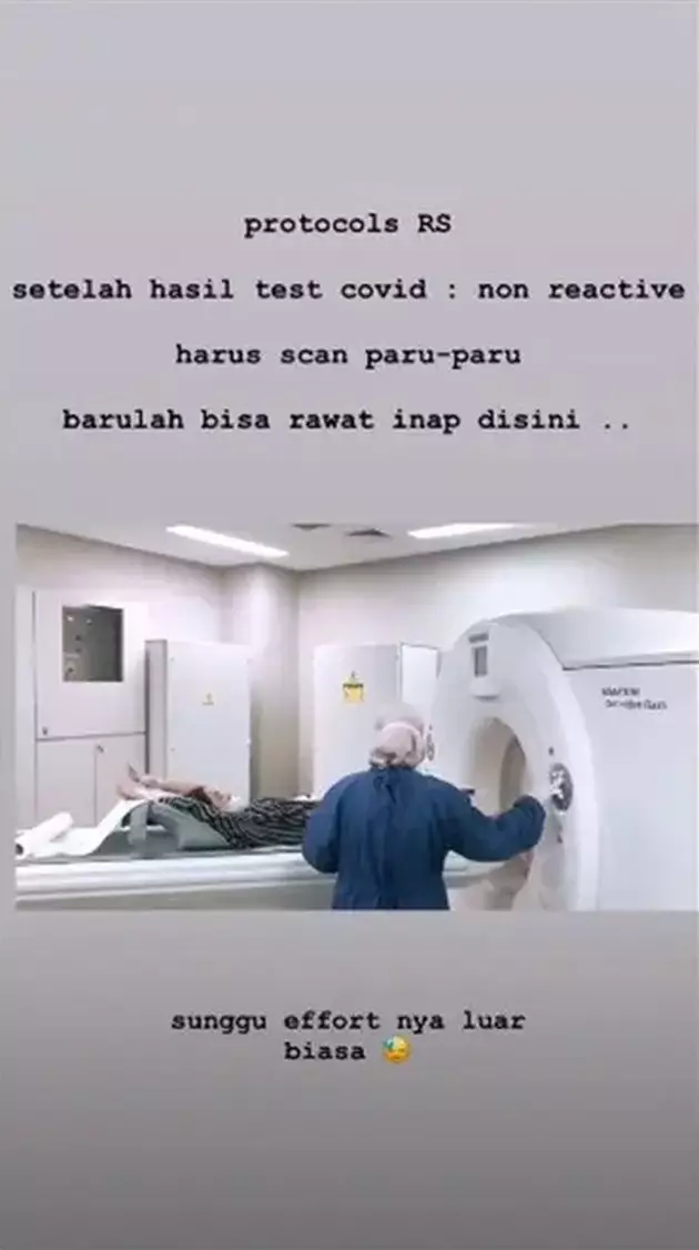Potret Cita Citata terbaring lemas di rumah sakit © 2020 Instagram Potret Cita Citata terbaring lemas di rumah sakit © 2020 Instagram