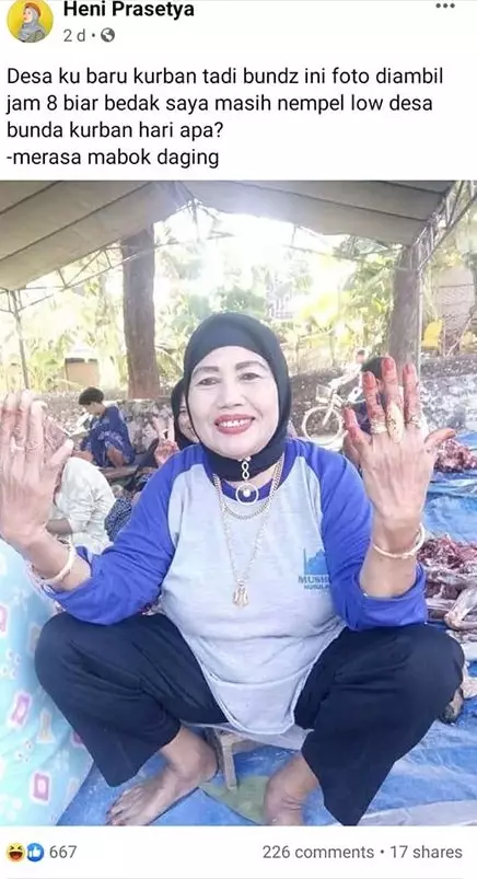 emak-emak pamer di FB Facebook