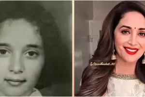 8 Potret transformasi Madhuri Dixit, cantik sejak kecil