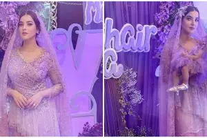 10 Potret akikah anak Tasya Farasya, nuansa ungu nan elegan
