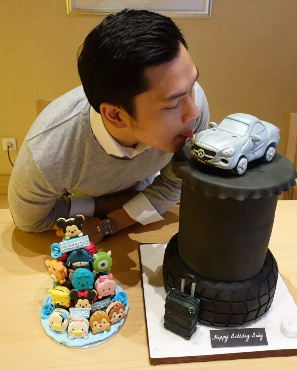 kue ulang tahun Sandra Dewi Instagram