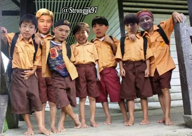 BTS anak SD Instagram