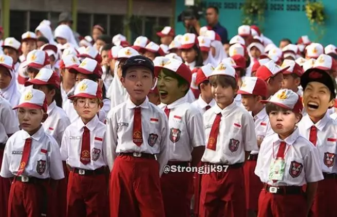 BTS anak SD Instagram