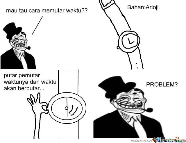 Meme memutar waktu Berbagai sumber