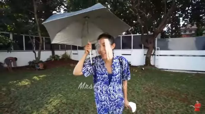 Ayu dewi bikin taman © 2020 brilio.net