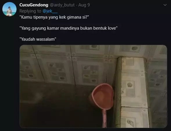 Tipe jodoh impian twitter