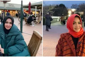 8 Penampakan sudut dapur Rieta Amilia, ada indoor dan outdoor