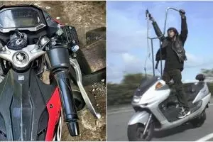 7 Potret absurd modifikasi stang motor ini bikin gagal paham