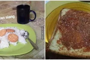 10 Potret sarapan warga Indonesia ini nyelenehnya nggak ketulungan