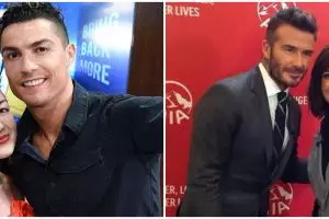 8 Seleb pernah foto bareng pemain bola top dunia, beruntung banget