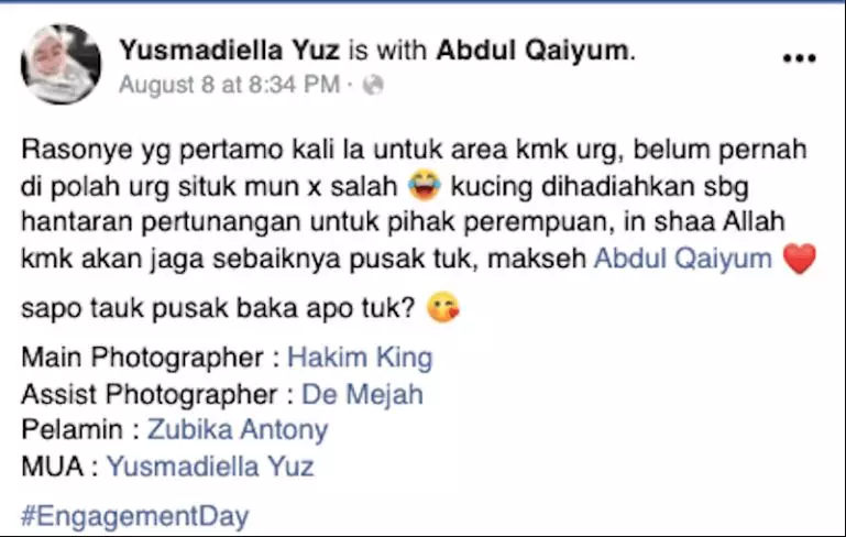 seserahan lamaran diberi kucing Borakdaily seserahan lamaran diberi kucing Borakdaily