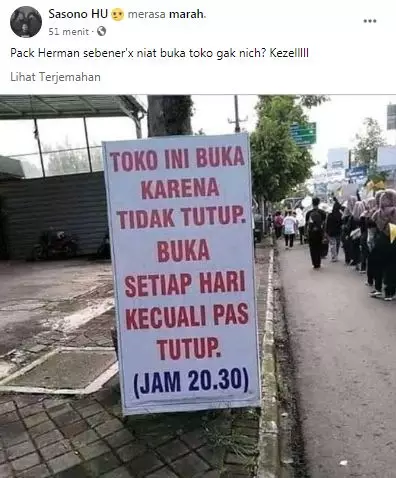 status lucu peringatan bapak-bapak © 2020 facebook.com