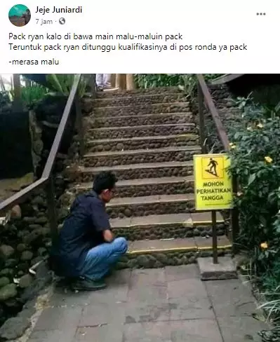 status lucu peringatan bapak-bapak © 2020 facebook.com