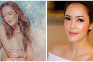 6 Pesona Cathy Sharon dalam pemotretan, parasnya mirip ibu peri