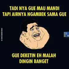 meme malas mandi berbagai sumber