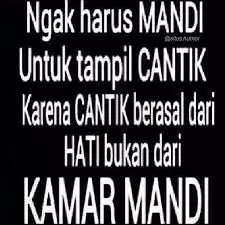 meme malas mandi berbagai sumber