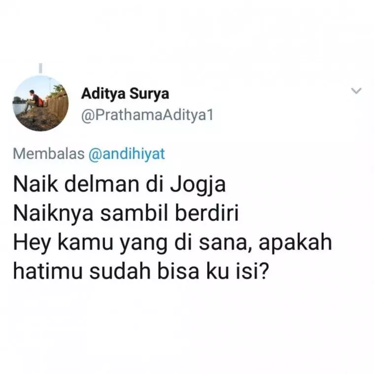 Gombalan pakai pantun ala netizen Twitter Gombalan pakai pantun ala netizen Twitter