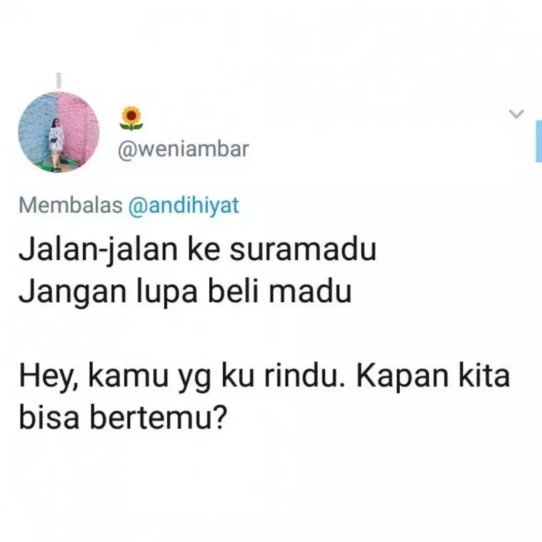 Gombalan pakai pantun ala netizen Twitter Gombalan pakai pantun ala netizen Twitter