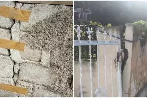 8 Potret nyeleneh perbaikan konstruksi rusak pakai benda tak terduga