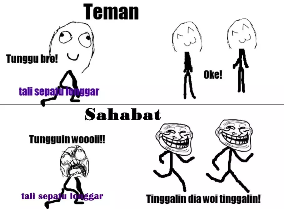Meme ditinggal teman Berbagai sumber Meme ditinggal teman Berbagai sumber
