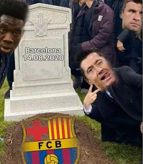 10 Meme lucu sentil kekalahan Barcelona istimewa