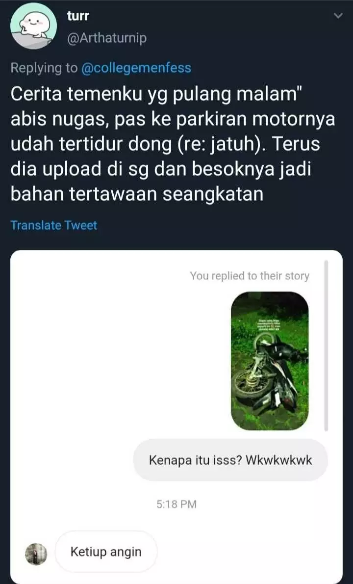cuitan curhat parkir Twitter