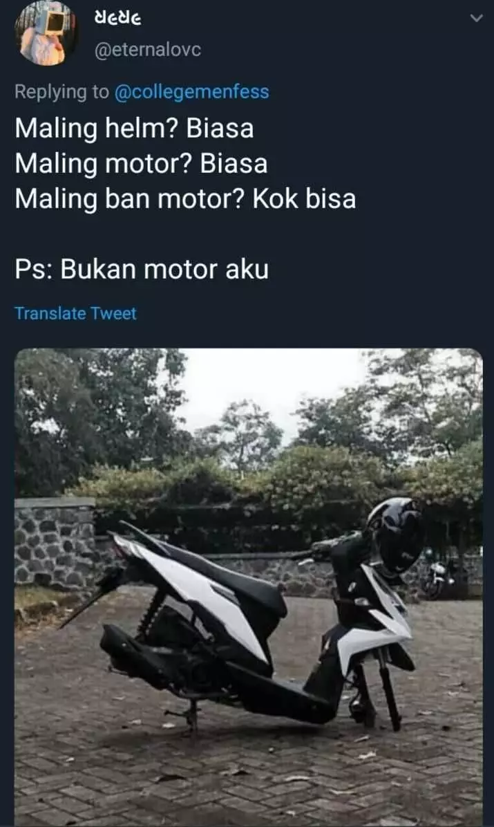cuitan curhat parkir Twitter
