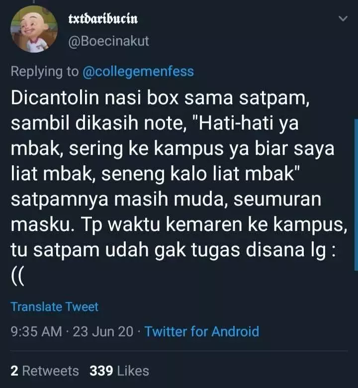 cuitan curhat parkir Twitter