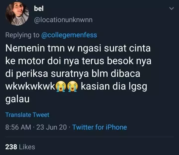 cuitan curhat parkir Twitter