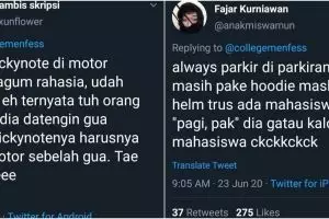 10 Cuitan lucu momen absurd saat parkir ini bikin senyum geli
