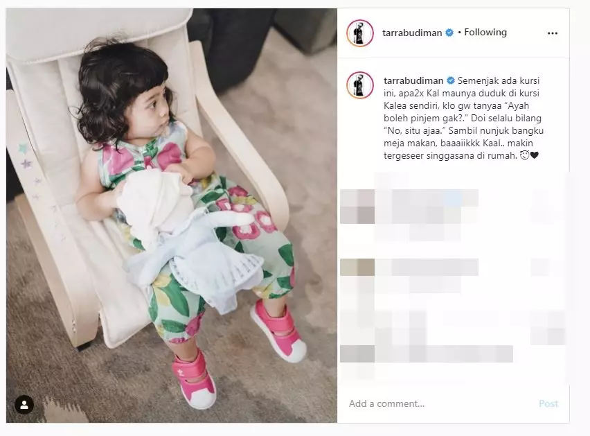 8 Caption sayang Tarra Budiman © 2020 brilio.net