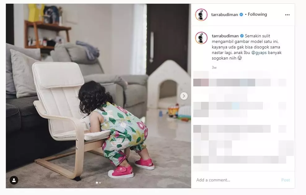 8 Caption sayang Tarra Budiman © 2020 brilio.net