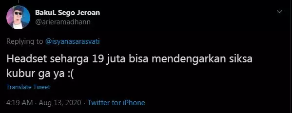 10 Cuitan lucu earphone Rp 19 juta Isyana Sarasvati istmewa