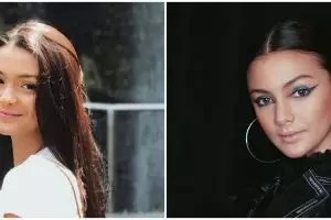 Kerap tampil natural, ini 7 pesona Amanda Rawles dengan makeup tebal