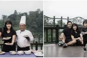 8 Momen liburan Ardina Rasti & keluarga, ikut kelas memasak