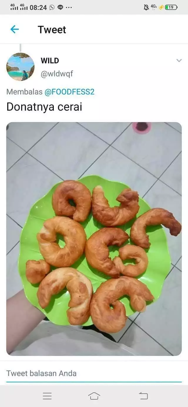 Cuitan kreasi makanan gagal Berbagai sumber