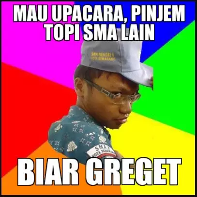 meme upacara sekolah berbagai sumber