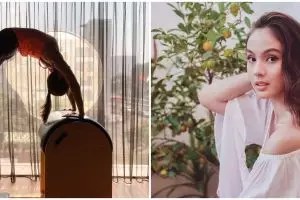 8 Potret Nasya Marcella tekuni olahraga pilates, badannya lentur