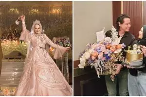 9 Momen romantis ultah pernikahan Cut Meyriska & Roger, kuenya unik