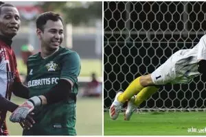 8 Gaya Raffi Ahmad bermain sepak bola, bak atlet profesional