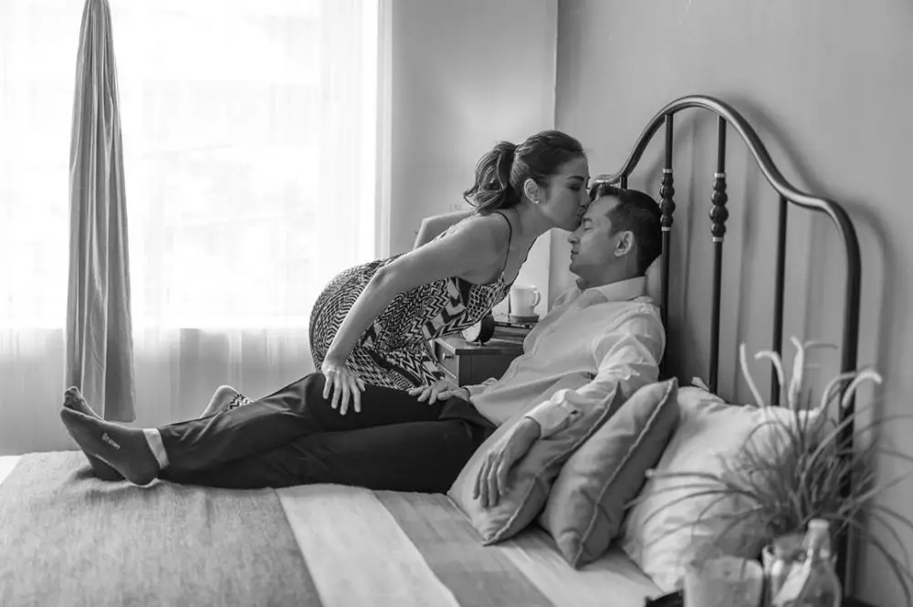 pemotretan 7 pasang seleb monokrom Instagram