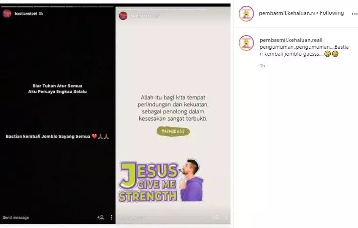 kenangan manis Bastian Steel & Shafa Haris © 2020 berbagai sumber