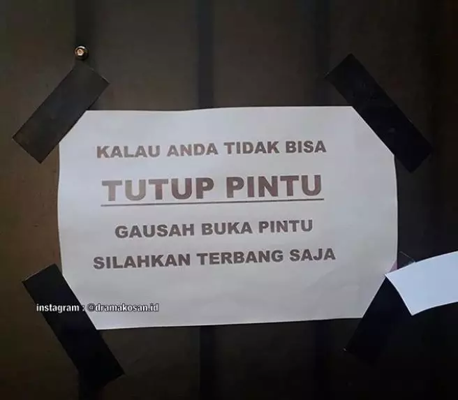 peringatan lucu ibu kos berbagai sumber peringatan lucu ibu kos berbagai sumber
