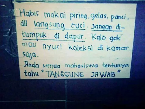 peringatan lucu ibu kos berbagai sumber peringatan lucu ibu kos berbagai sumber