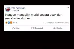 10 Status lucu guru di Facebook ini bikin murid senyum tepuk jidat