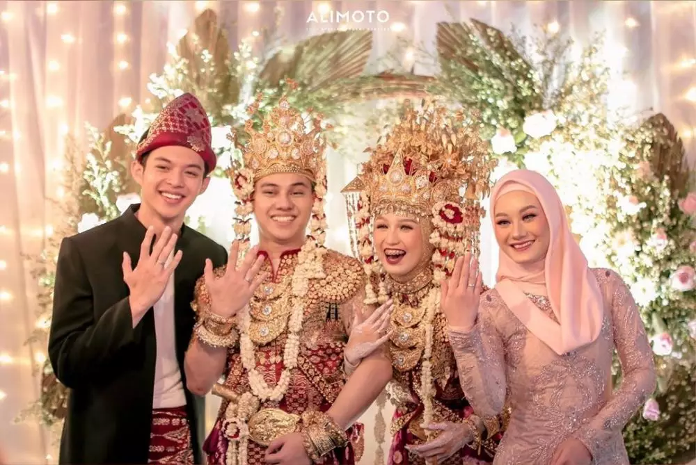 momen pernikahan kakak Dinda Hauw Instagram